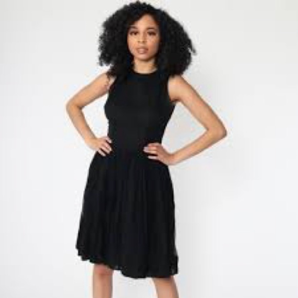 Rebellion Black Sleeveless chiffon skirt Dress size m
